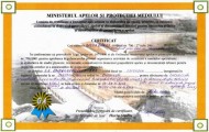 Certificat - Ministerul Apelor si Protectia Mediului